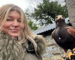 The actress is an animal lover and passes her love to every type of animal.